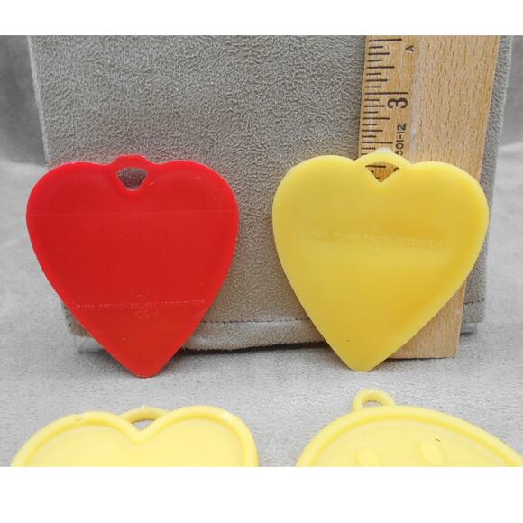Vintage 1991 Zibi-Core Balloon Weight Lot: Teddy Bear, Star, Heart, Smiley - Picture 7 of 8